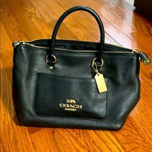 Black coach purse